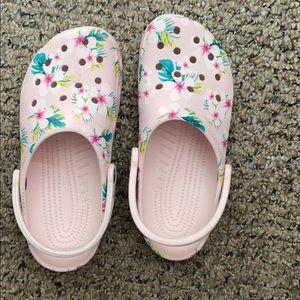 Floral crocs